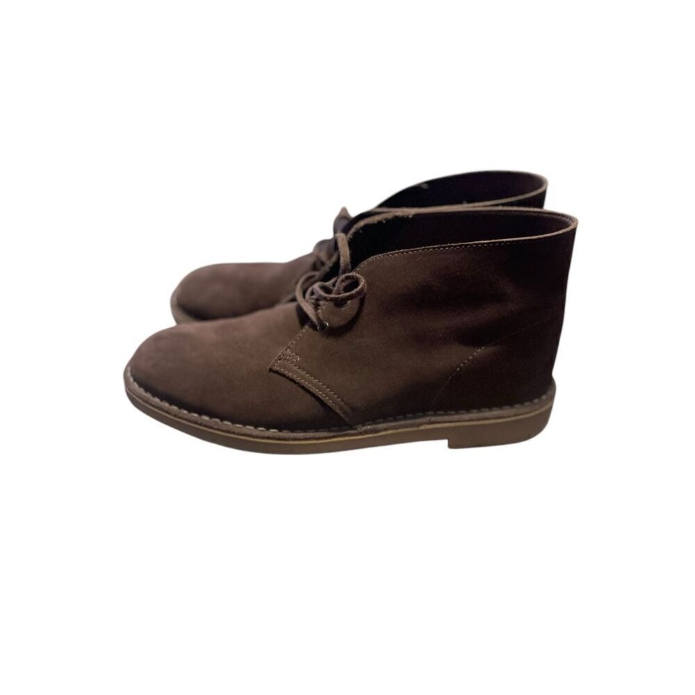 Clarks Mens Brown Bushacre 3 Sand Suede Leather Lace Up Ankle Boots Size 12